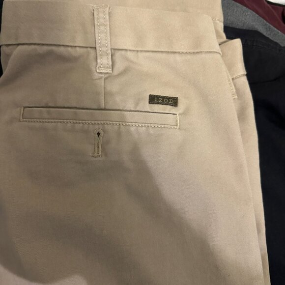Izod slim khaki pants - Picture 1 of 3
